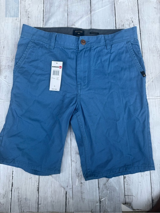 Quiksilver Other - Quiksilver Men's Slate Blue Flat Front Chino Shorts